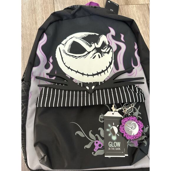 The Nightmare Before Christmas Jack Skellington Glow-In-The-Dark Backpack NEW main image 7